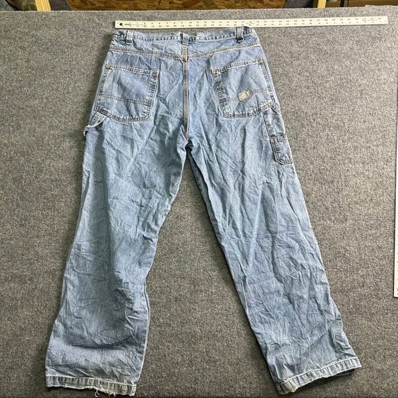 Levi's Signature Other - Levi Strauss Carpenter Jeans Mens Size 38x32 Blue Denim Light Wash Utility Work